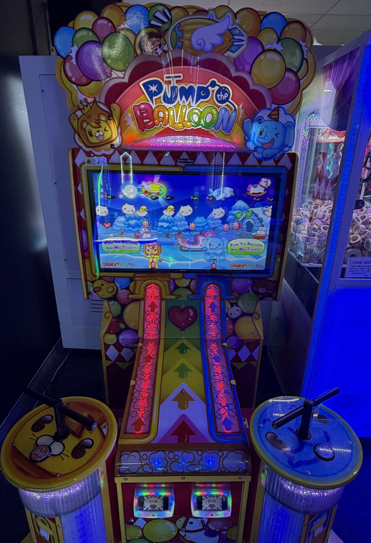 Arcade machine controls