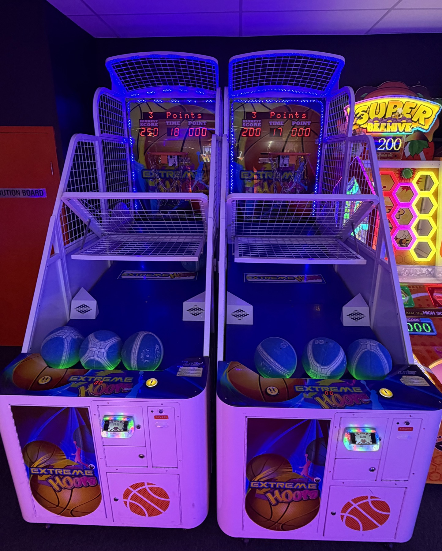 Arcade cabinet close-up