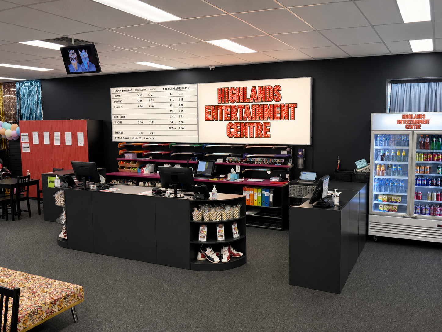 Desk at Highlands Entertainment Centre